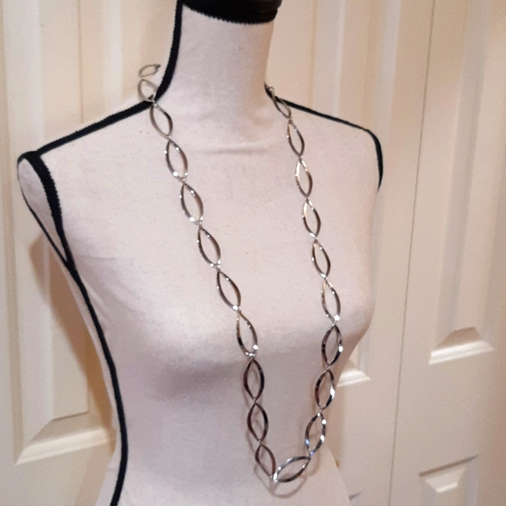 Milor Italy Stainless Steel Costume Silver Tone Necklace